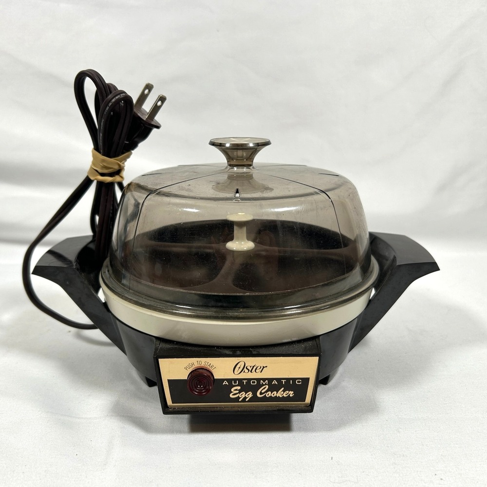 Vintage 1960s Oster Automatic Electric Egg Cooker Poacher 7 Boiled 580-06 Works